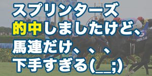 第58回スプリンターズステークス 的中 万馬券 ルガル トウシンマカオ ナムラクレア